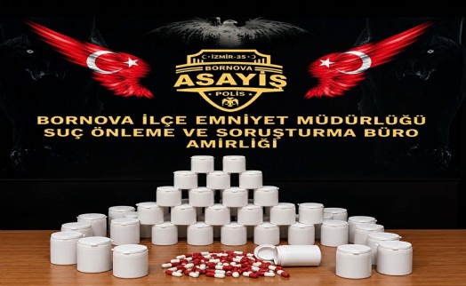 İzmir'de uyuşturucu operasyonu: 2 bin 775 sentetik ecza ele geçirildi