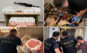 İzmir'de uyuşturucu operasyonu; Binlerce sentetik hap ele geçirildi