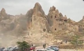 Kapadokya'da peribacası çöktü: 2 can kaybı, 1 yaralı