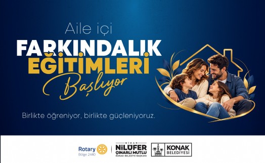 Konak’ta Aile İçi Farkındalık Seminerleri başlıyor