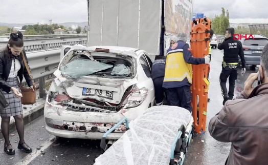 Kütahya’da 5 aracın karıştığı zincirleme kaza: 1 yaralı