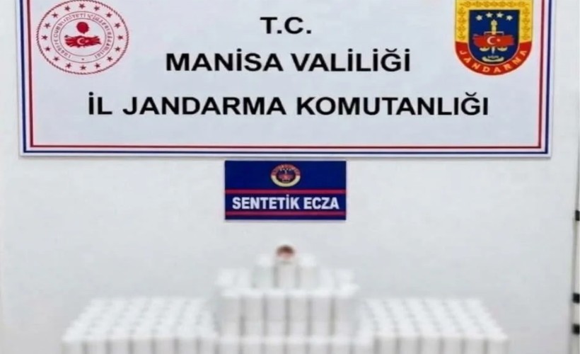Manisa’da 42 bin 534 sentetik ecza ele geçirildi: 1 tutuklama