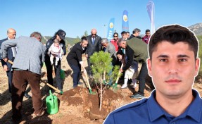 Muğla'da şehit polis Tayfun Baş anısına hatıra ormanı oluşturuldu