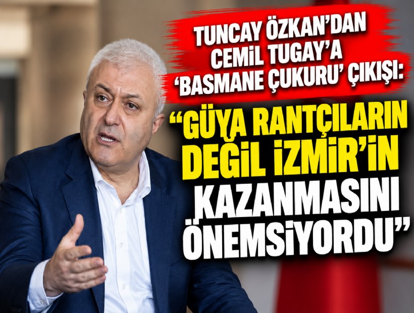 Özkan'dan Tugay'a 'Basmane Çukuru' çıkışı: Güya rantçıların değil İzmir'in kazanmasını önemsiyordu