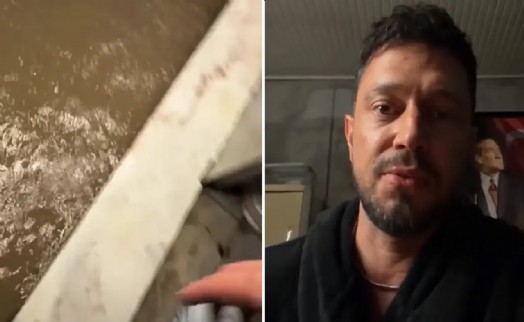 Sağanakta stüdyoda mahsur kalan şarkıcı Murat Boz kurtarıldı!