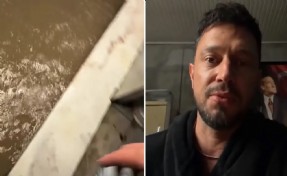 Sağanakta stüdyoda mahsur kalan şarkıcı Murat Boz kurtarıldı!