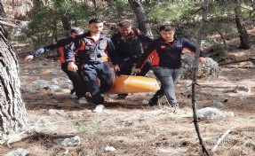 Trekking yaparken yaralanan Alman turist kurtarıldı