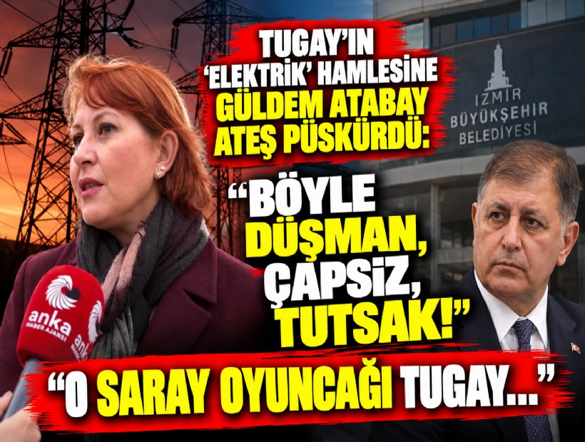 Tugay'ın 'elektrik' hamlesine Güldem Atabay ateş püskürdü: Böyle düşman, çapsız, tutsak!