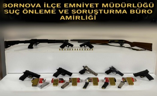 Aile apartmanına silah kaçakçılığı operasyonu; 3 tutuklama