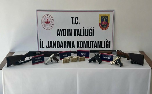 Aydın'da silah operasyonu: 2 gözaltı