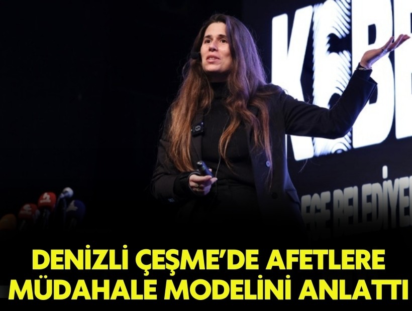 Başkan Denizli, 'İzmir’de Afet' söyleşisinde Çeşme’nin afet hazırlık modelini anlattı
