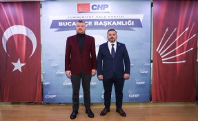 Başkan Görkem Duman’dan İlçe Başkanı Suat Bulut’a 'hayırlı olsun' ziyareti