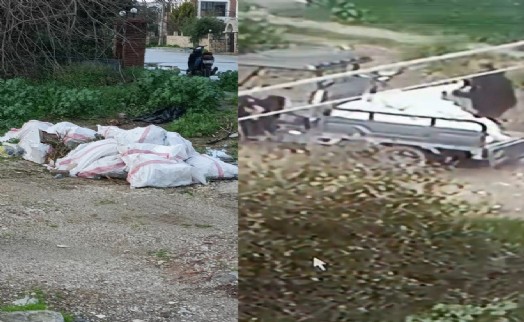 Bodrum’da araziye moloz döken kişiye 50 bin lira ceza; o anlar kamerada