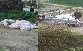 Bodrum’da araziye moloz döken kişiye 50 bin lira ceza; o anlar kamerada