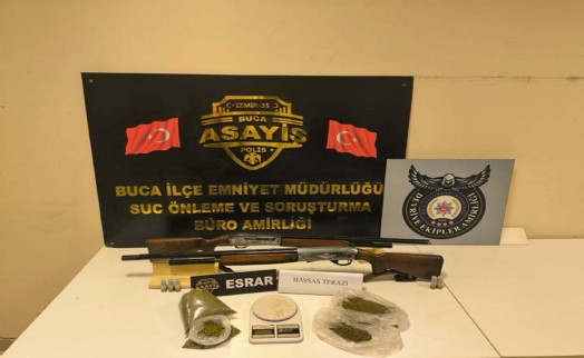 Buca'da eve uyuşturucu baskını: 1 gözaltı