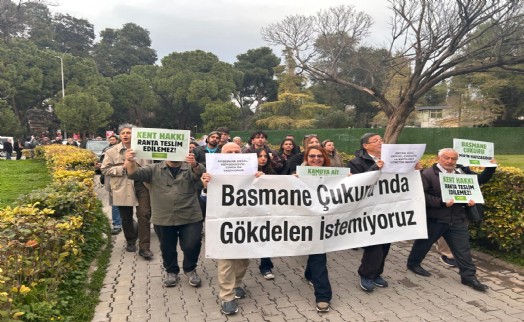 Büyükşehir’de ‘Basmane Çukuru’ eylemi: İdari tercih değil kent suçu!