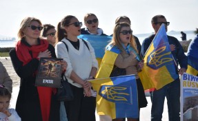 İzmir'de yaşayan Ukraynalılardan barış çağrısı