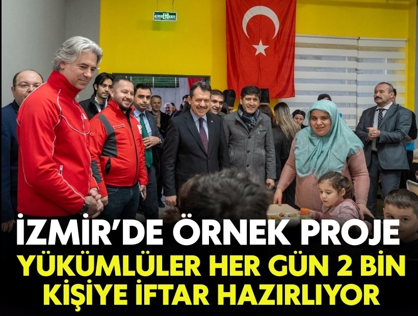 İzmir’de örnek proje : Yükümlüler her gün 2 bin kişiye iftar hazırlıyor