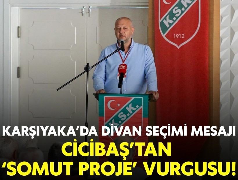 Karşıyaka'da divan seçimi mesajı: Cicibaş’tan 'somut proje' vurgusu!