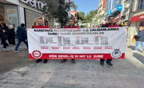 Karşıyaka’da Kent A.Ş. işçilerinden isyan: Harçlık değil, tam maaş istiyoruz!