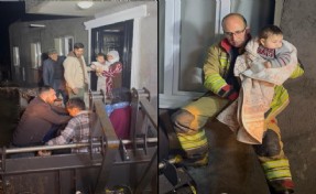 Manisa’da selde mahsur kalan 11 kişilik aile kurtarıldı