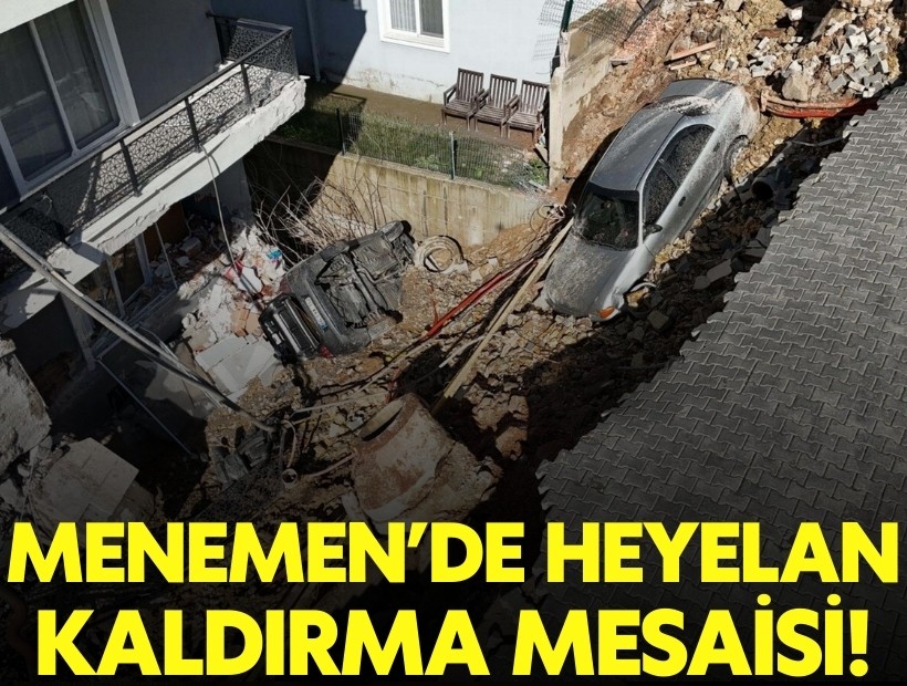 Menemen'de heyalan kaldırma mesaisi başladı