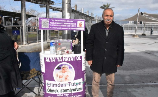 SMA'lı torunu için gönüllülerle el ele verdi
