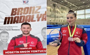 Trampolin cimnastikte İzmir'e iki madalya