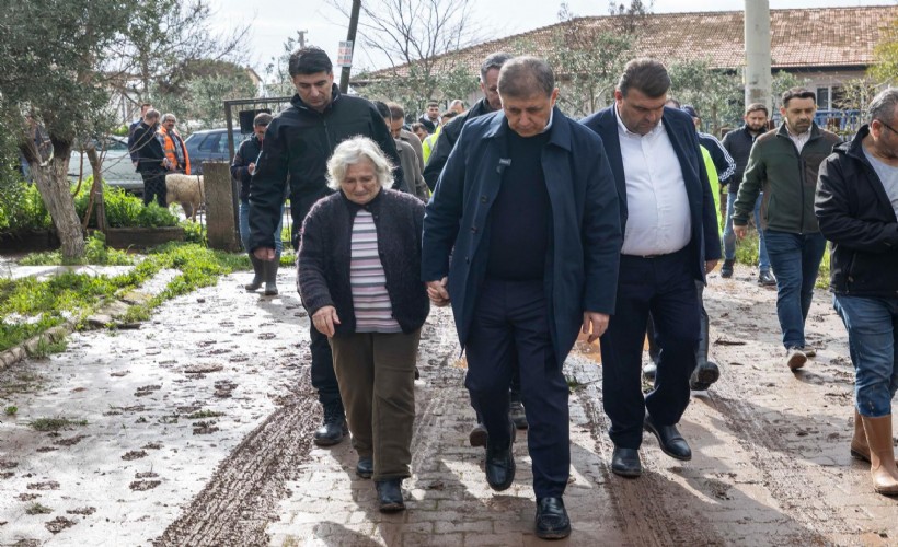 Tugay’dan Seferihisar’da yağıştan etkilenenlere yerinde destek