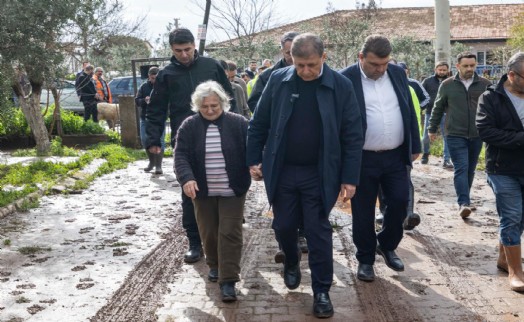 Tugay’dan Seferihisar’da yağıştan etkilenenlere yerinde destek