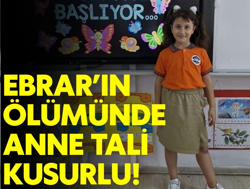 Üzerine koltuk düşen Ebrar’ın annesi tali kusurlu bulundu