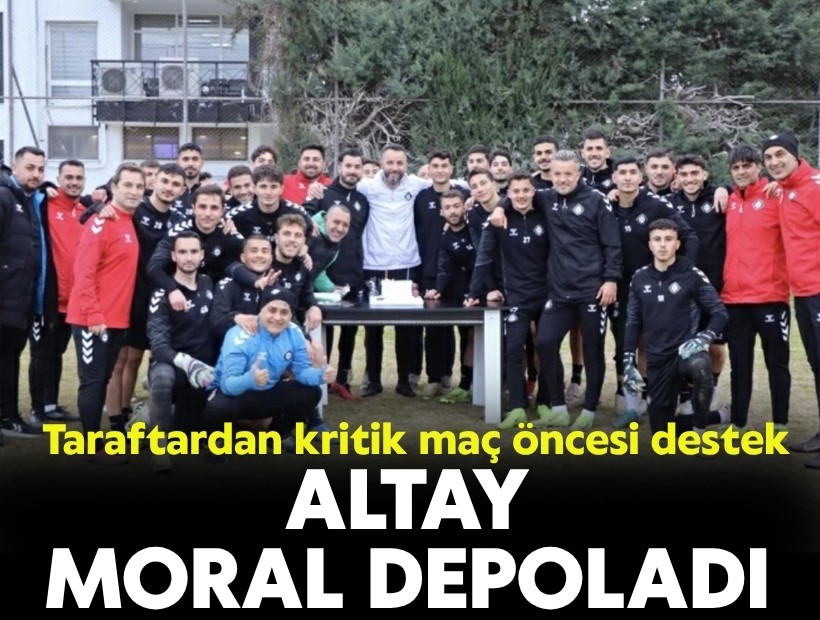 Altay’da moral depolandı: Taraftardan kritik maç öncesi destek