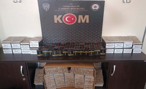 Aydın'da 24 bin dolu makaron ele geçirildi
