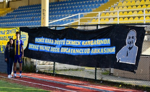 Babasını kaybeden Bucasporlu Berke'ye taraftar morali