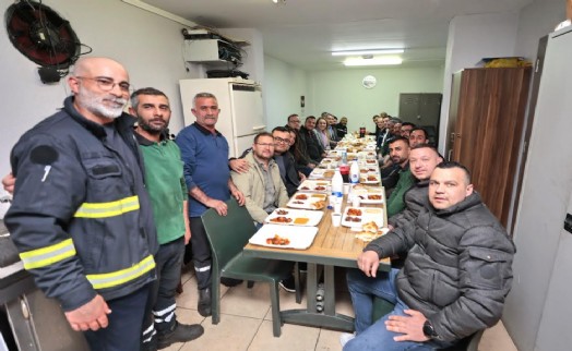 Başkan Mutlu, ulaşım emekçileriyle iftarda buluştu