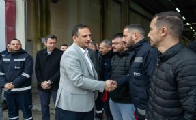 Başkan Ömer Eşki mesai arkadaşlarıyla bayramlaştı
