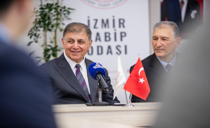 Başkan Tugay'dan Tabip Odası'na ziyaret