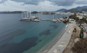 Bodrum'da plajlar yaza hazırlanıyor