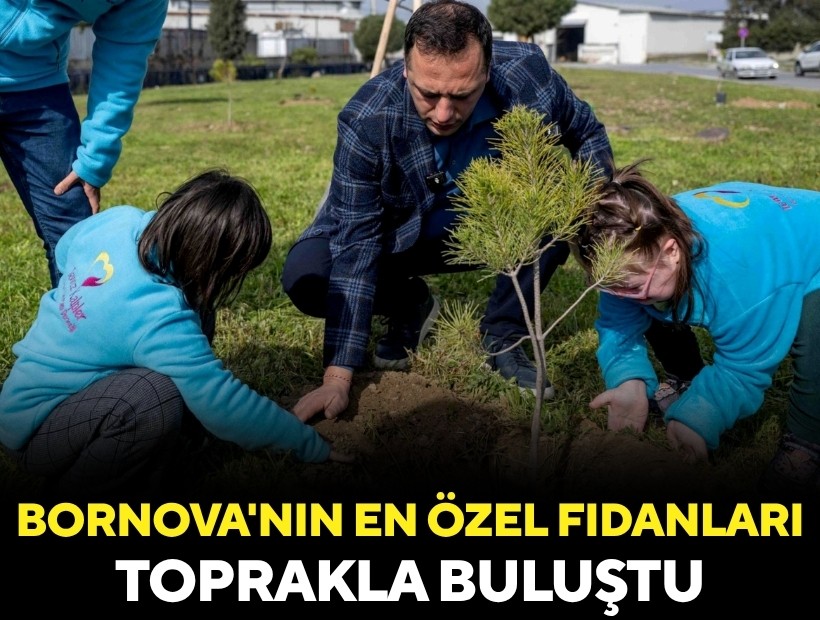 Bornova'nın en özel fidanları toprakla buluştu