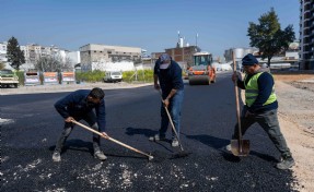 Bornova’da yol çalışmaları hız kesmiyor