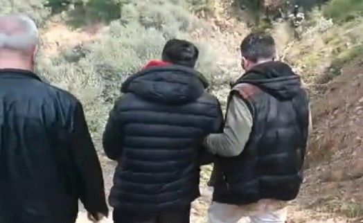 Firari hükümlü kovalamaca sonucu dağlık alanda yakalandı