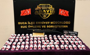 Buca'da binlerce sentetik hap ele geçirildi