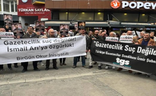 İzmir'de 'İsmail Arı' eylemi: Tutuklamalar gazetecilere yönelik gözdağıdır!