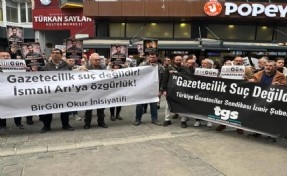 İzmir'de 'İsmail Arı' eylemi: Tutuklamalar gazetecilere yönelik gözdağıdır!