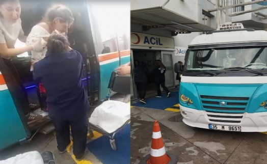 İzmir'de dolmuşta doğum yaptı: Anne ve bebeğin durumu iyi