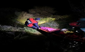 Kayıp Alzheimer hastası sarp arazide termal dronla bulundu