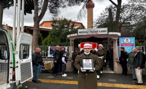 Kore gazisi, askeri törenle son yolculuğuna uğurlandı