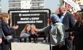 Menderes’te Mehtap ve Sevtap Parkı gözyaşlarıyla açıldı