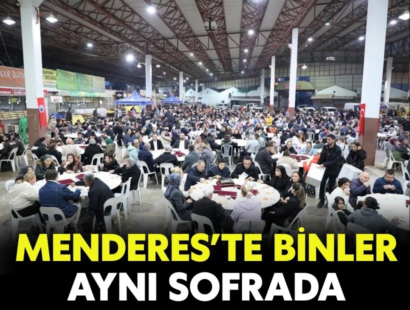 Menderes’te binler aynı sofrada