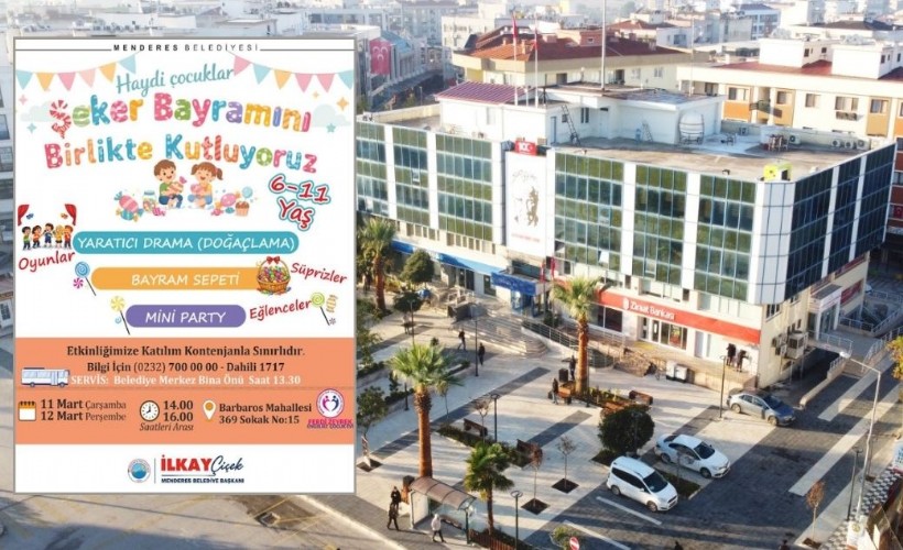 Menderes’te çocuklara özel bayram etkinliği